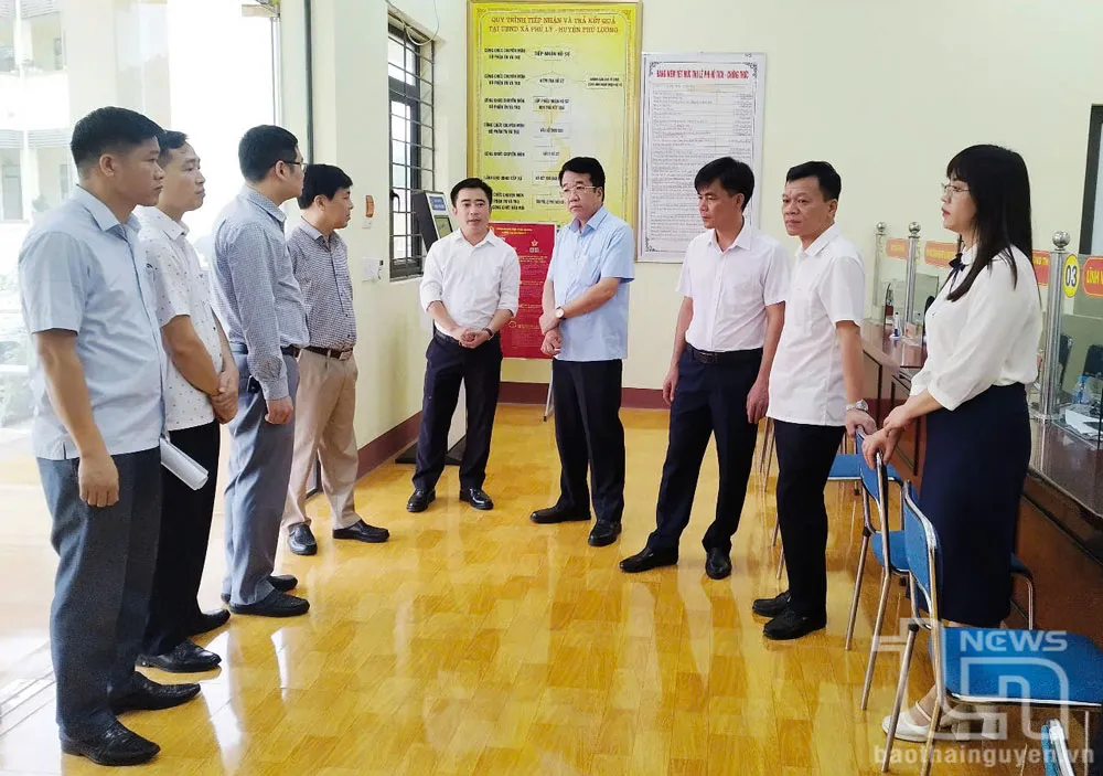 Đồng chí Phó Chủ tịch Thường trực UBND tỉnh Nguyễn Thanh Bình kiểm tra công tác chuẩn bị đưa vào vận hành bộ máy chính quyền tại xã Hợp Thành mới. kiem-tra-cong-tac-chuan-bi_1_20250624180208.jpg