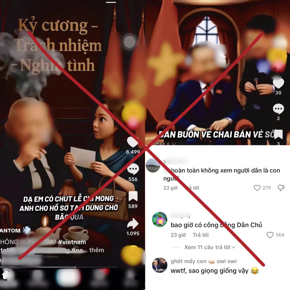 Hàng loạt tài khoản mạng xã hội đăng tải các clip AI nhại giọng nói của các đồng chí lãnh đạo Đảng, Nhà nước R3a.jpg