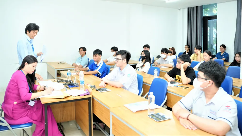 Thí sinh dự thi đánh giá năng lực đợt 1 năm 2025 do Đại học Quốc gia TPHCM tổ chức. Ảnh: THANH HÙNG U1a.jpg