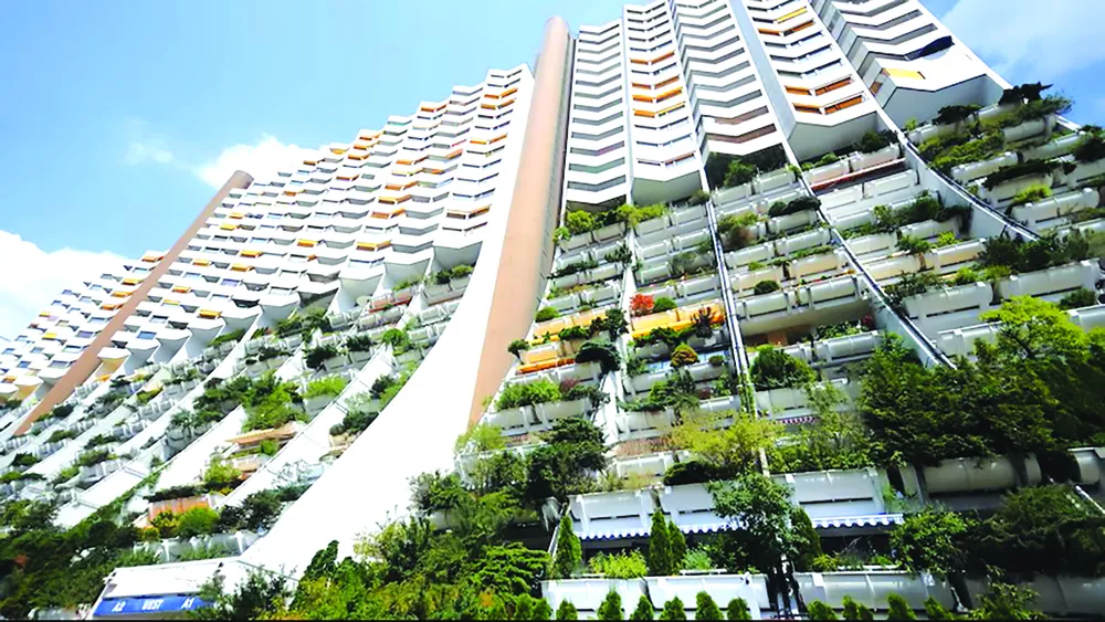 Khu nhà ở xã hội Alterlaa, Vienna có 3.200 căn hộ, sức chứa 9.000 người. Ảnh: ABC T8B.jpg