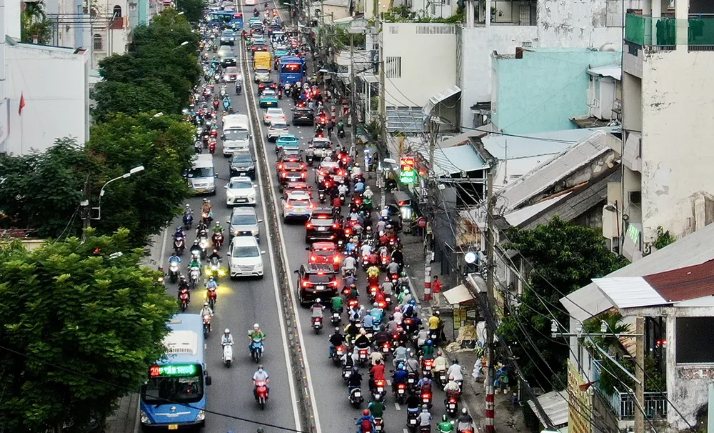 Việc mở rộng Không gian văn hóa Hồ Chí Minh tại Bến Nhà Rồng sẽ góp phần tháo nút thắt kẹt xe đường Nguyễn Tất Thành. Ảnh: HOÀNG HÙNG V5e.jpeg