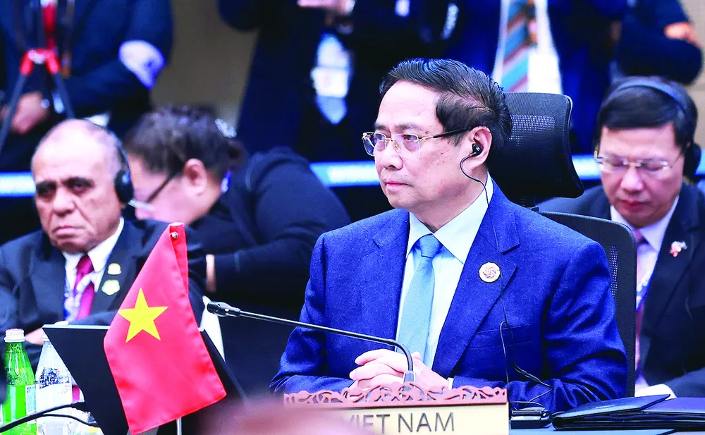 Thủ tướng Phạm Minh Chính dự Hội nghị Cấp cao ASEAN - Liên hợp quốc lần thứ 15. Ảnh: TTXVN $1k.jpg