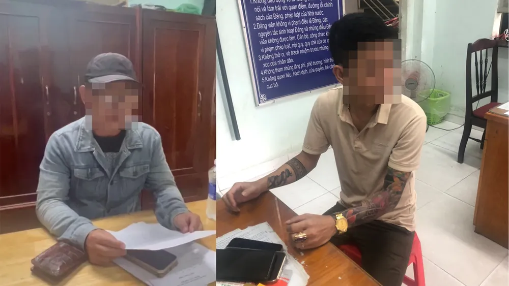 Các đối tượng làm việc với Công an Các đối tượng làm việc với Công an