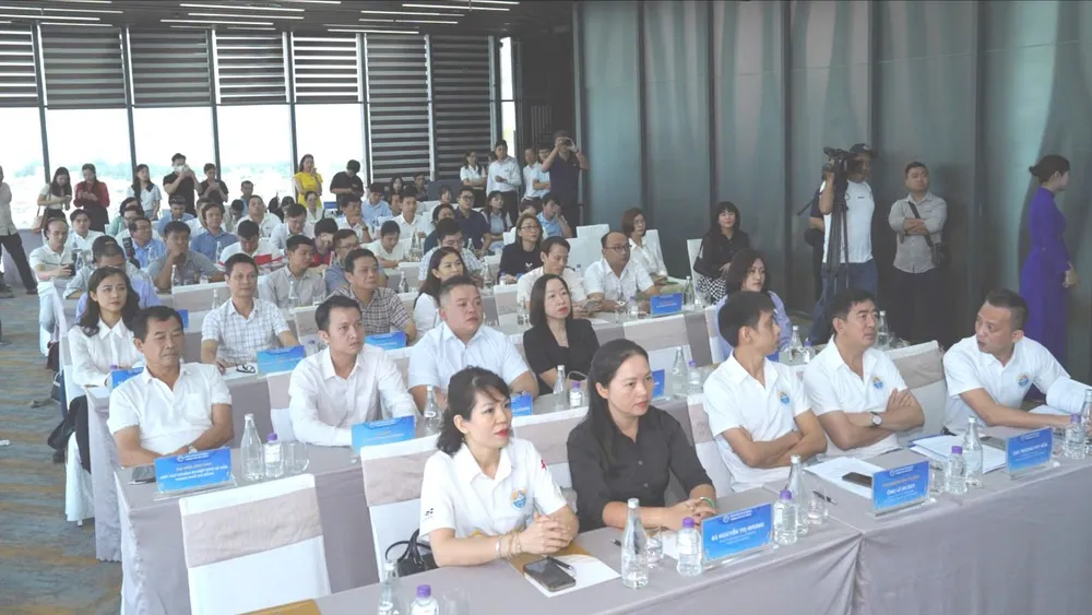 Buổi họp báo thu hút đông đảo các cơ quan báo chí, vận động viên và cộng đồng doanh nghiệp z6719930390527_217e6457d91bea58be3b4153954e88fd.jpg