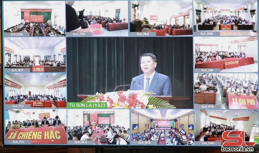 Lễ công bố được trực tuyến tới điểm cầu các xã, phường SonLa02.png