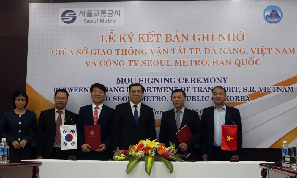 Ký kết Biên bản ghi nhớ giữa Sở GTVT Đà Nẵng với doanh nghiệp Hàn Quốc