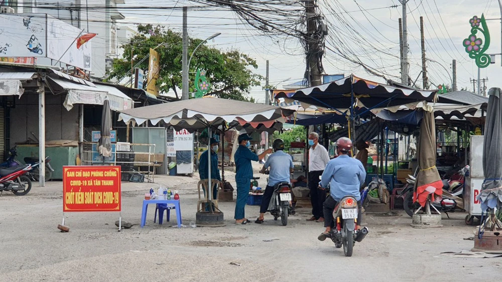 Phong tỏa, cách ly xã Tân Thanh, huyện Cái Bè