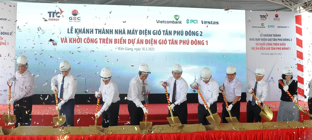 Tiền Giang: Khánh thành nhà máy điện gió ảnh 1 Tiền Giang: Khánh thành nhà máy điện gió ảnh 1