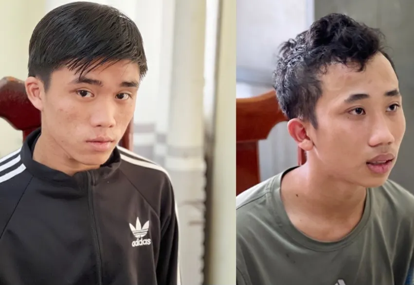 2 trong số các đối tượng mang theo mã tấu đuổi theo và chém 12 nhát dao vào lưng đồng chí Thi 2 trong số các đối tượng mang theo mã tấu đuổi theo và chém 12 nhát dao vào lưng đồng chí Thi