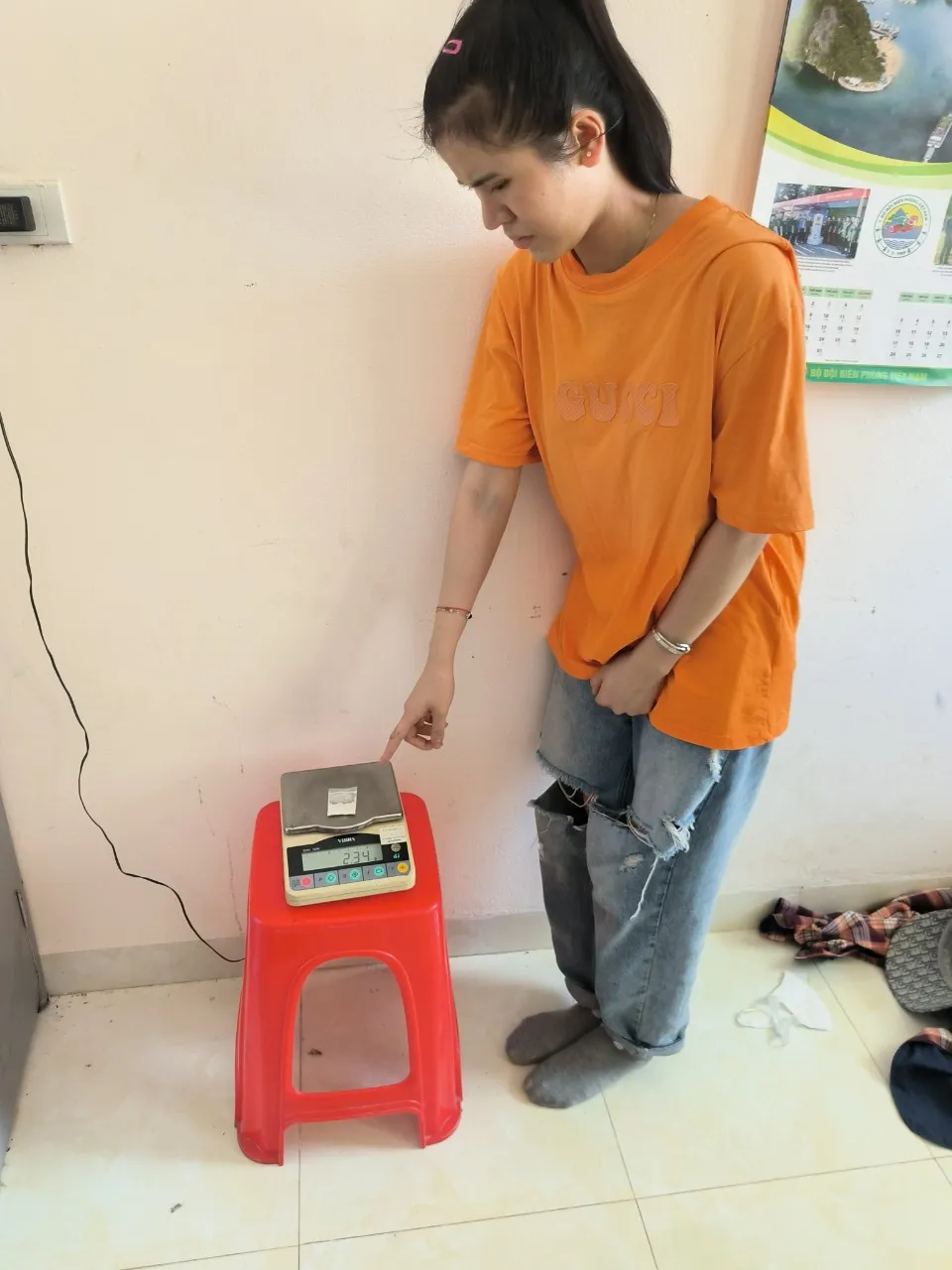 Nguyễn Thị Thạch Thảo cùng tang vật