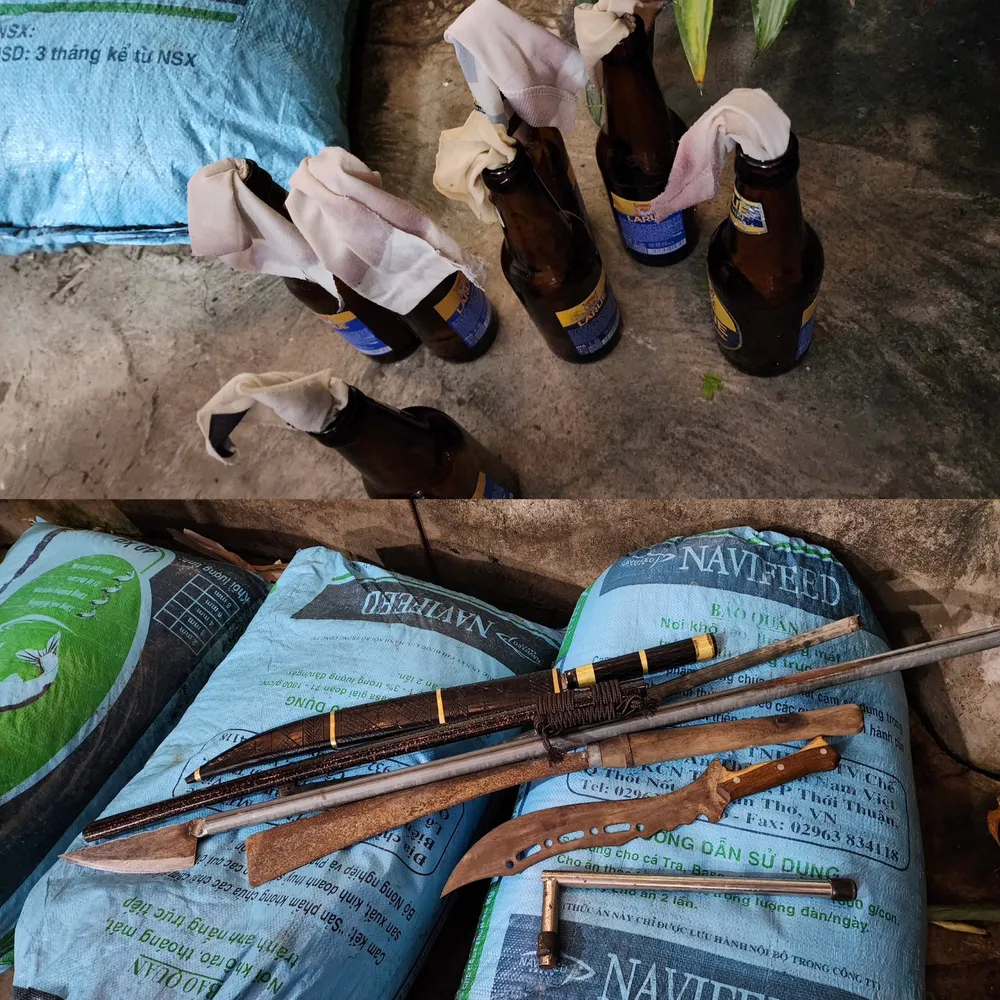 Tang vật thu giữ. Ảnh: Công an cung cấp Tang vật thu giữ. Ảnh: Công an cung cấp