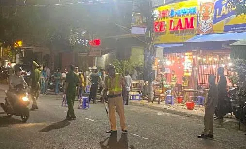 Hiện trường vụ việc. Ảnh: Công an cung cấp Hiện trường vụ việc. Ảnh: Công an cung cấp