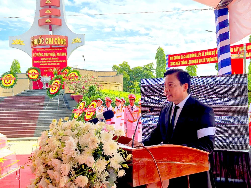 Ông Phạm Tấn Hòa, Phó Chủ tịch UBND tỉnh Tây Ninh, phát biểu tại buổi lễ 3.jpg