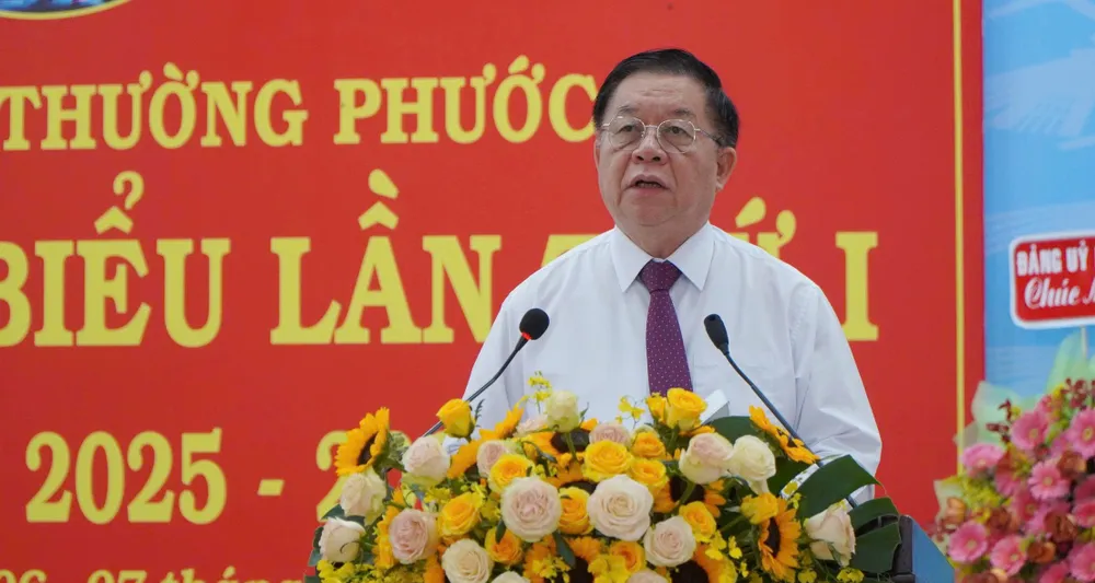 Đồng chí Nguyễn Trọng Nghĩa, Ủy viên Bộ Chính trị, Bí thư Trung ương Đảng, Trưởng Ban Tuyên giáo và Dân vận Trung ương phát biểu chỉ đạo ảnh 4.jpg