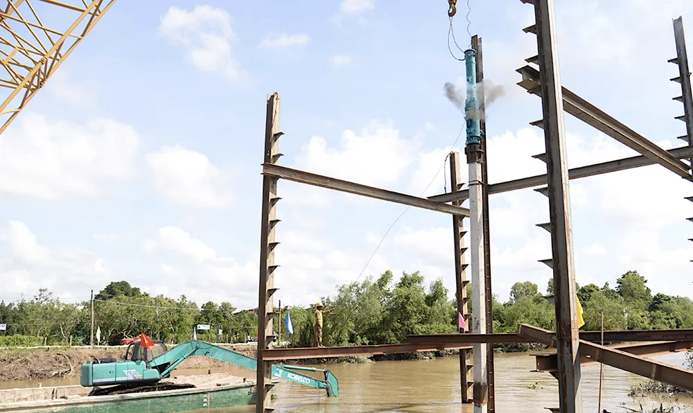 Ban Quản lý dự án đầu tư xây dựng công trình nông nghiệp và phát triển nông thôn tỉnh Đồng Tháp tổ chức động thổ. Ảnh: MT Ảnh màn hình 2025-10-20 lúc 14.28.26.png