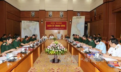 Tổng Bí thư Nguyễn Phú Trọng chủ trì Hội nghị Quân ủy Trung ương ảnh 2 Tổng Bí thư Nguyễn Phú Trọng chủ trì Hội nghị Quân ủy Trung ương ảnh 2