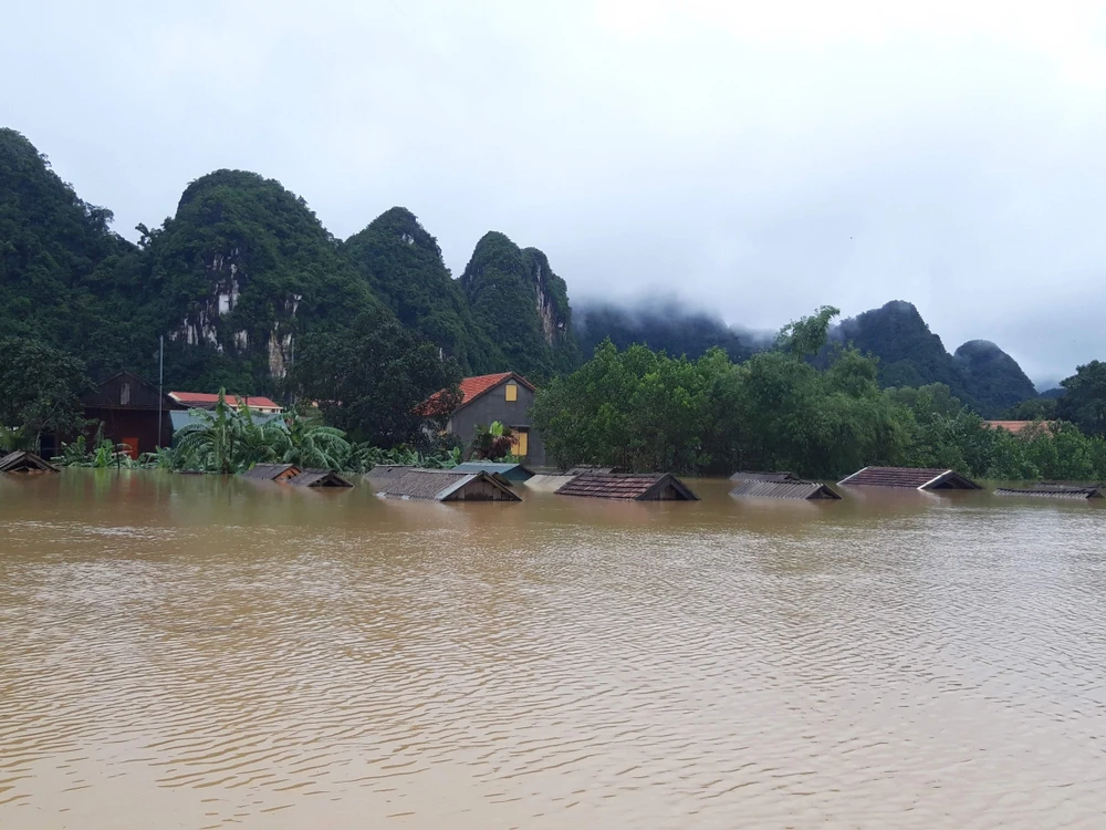 Lũ lên tại Xã Tân Hóa, huyện Minh Hóa