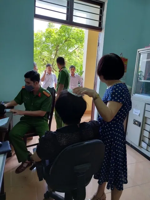 Cơ quan công an đến hiện trường