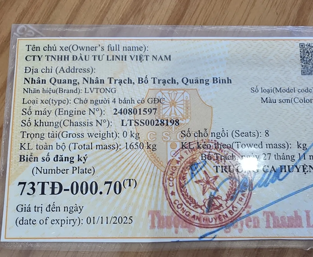 Người dân bỏ ra số tiền gần 700 triệu đồng mua xe điện, nhưng Công ty TNHH Đầu tư Linh Việt Nam lại đứng tên sở hữu 1000025784.jpg