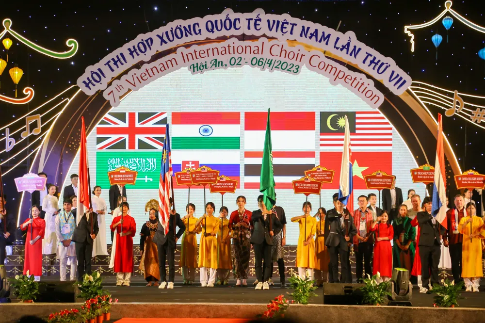 Các quốc gia và vùng lãnh thổ thực hiện nghi thức rước cờ trong lễ khai mạc Các quốc gia và vùng lãnh thổ thực hiện nghi thức rước cờ trong lễ khai mạc