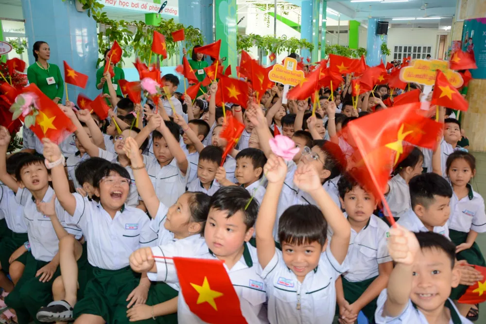 Không khí khai giảng hân hoan, rộn ràng Không khí khai giảng hân hoan, rộn ràng