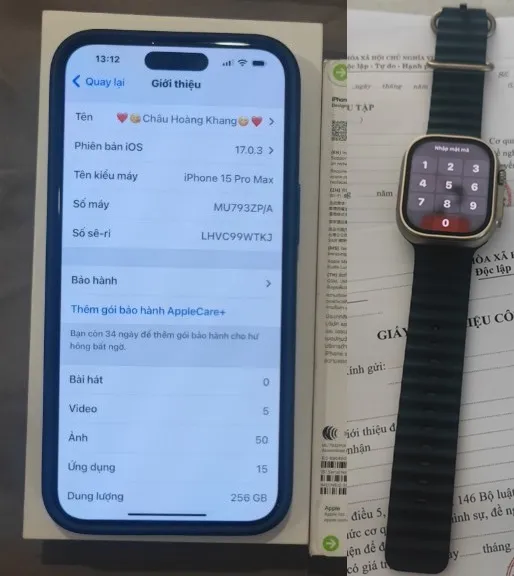 Tang vật thu giữ Tang vật thu giữ
