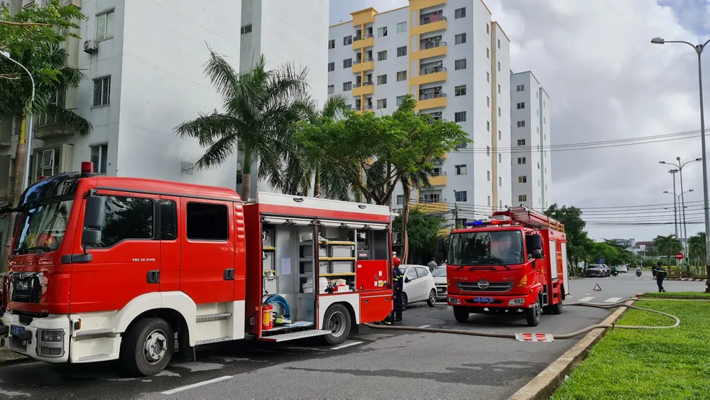 Xe chữa cháy được điều động đến hiện trường
