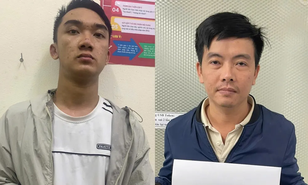 Cơ quan Công an làm việc với đối tượng liên quan trong vụ án. Ảnh: CACC