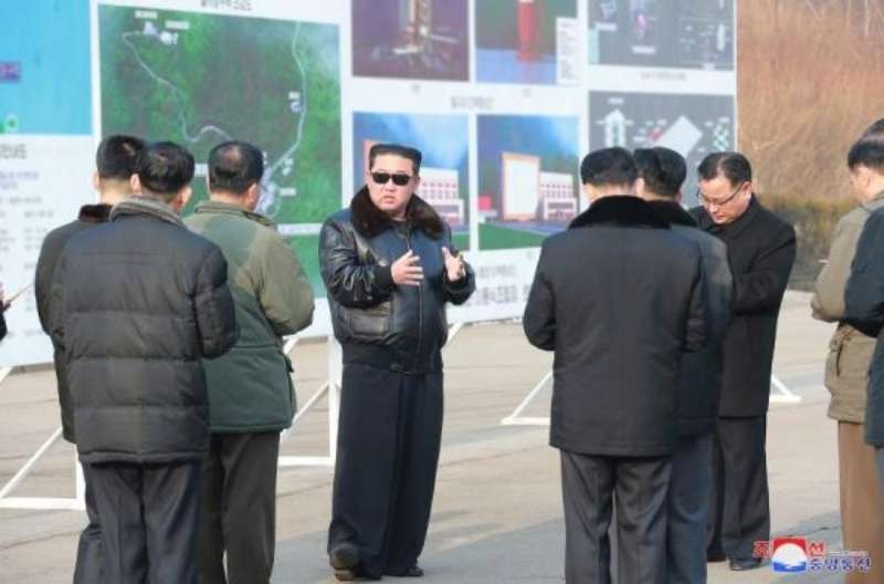 金正恩視察西海衛星發射場。圖源:互聯網