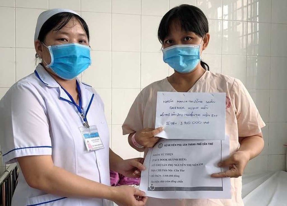 潘通興的慈善志願組經常給家境貧困的 產婦、新生兒予以輔助。