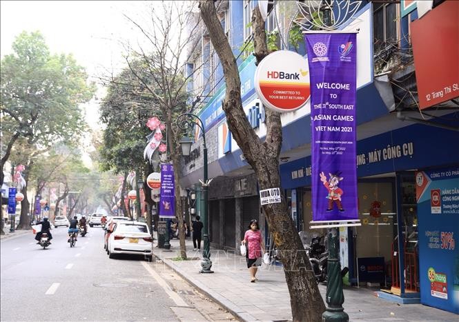 河內裝扮一新迎接東運會。