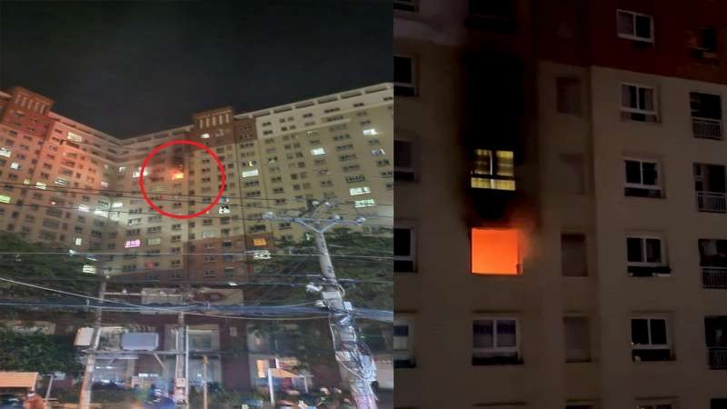 第十二郡某公寓起火