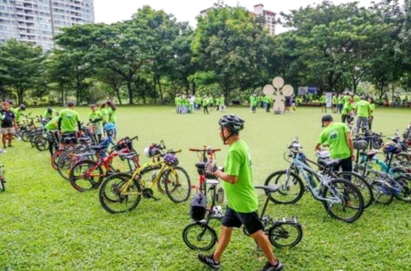 1000人共騎單車３萬公里宣揚環保