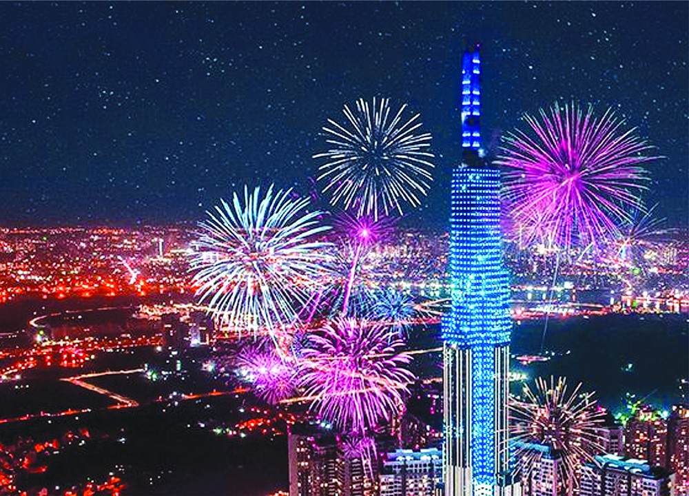 璀璨的胡志明市。