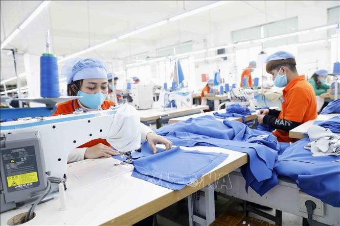 我國的紡織品成衣出口到許多國家的市場。