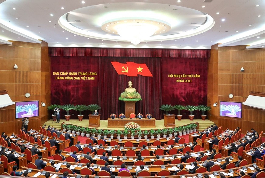 黨十三屆五中全會第三天議程