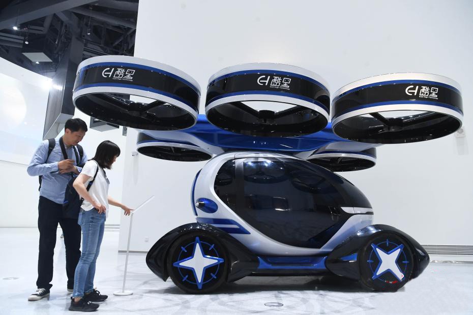 研製的分體式飛行汽車。圖源：互聯網