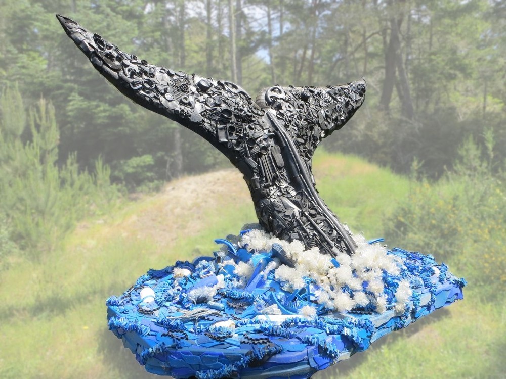 塑料藝術製品。