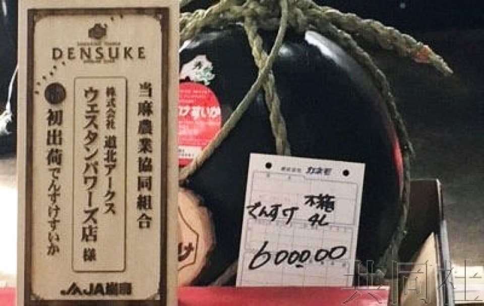 日本“田助西瓜”拍出高價