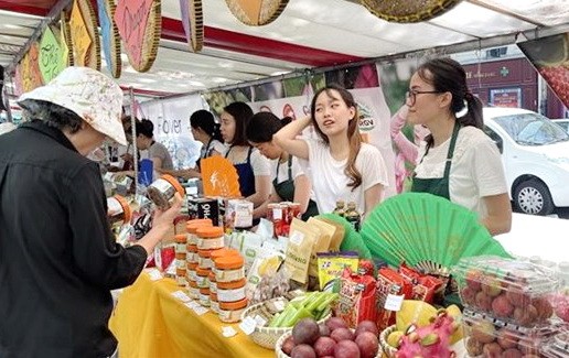 越南美食展位。