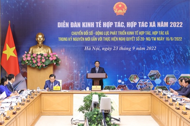 政府總理范明政主持2022年合作經濟與合作社論壇。