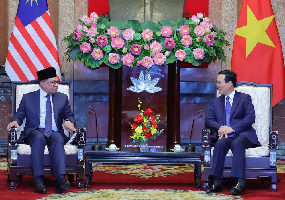 国家主席接见马来西亚首相