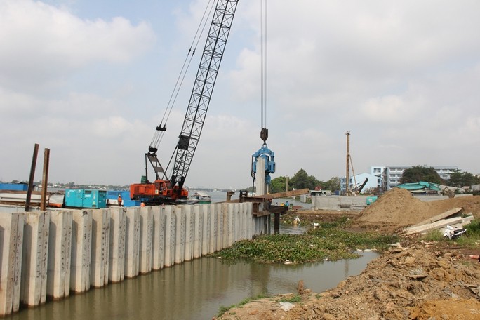 同奈河沿岸干线项目从化安桥到与永久县接壤区域的路段正在建设中。