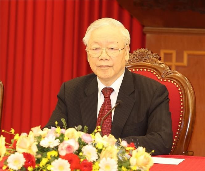 阮富仲总书记：全国上下一心建设一个日益强盛、繁荣、文明、幸福的国家