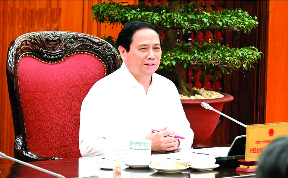 政府总理范明政在会上致辞。