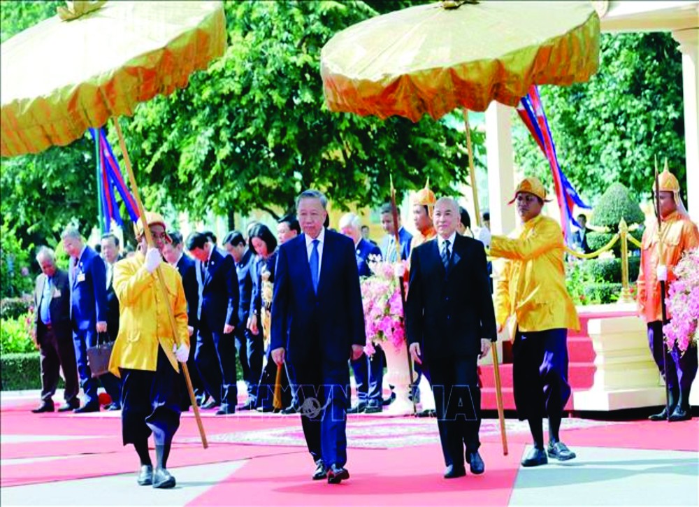 柬埔寨国王主持欢迎国家主席苏林仪式。 Tr4-(13).jpg