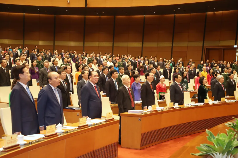 Các đại biểu dự phiên khai mạc sáng 22-5. Ảnh: QUANG PHÚC