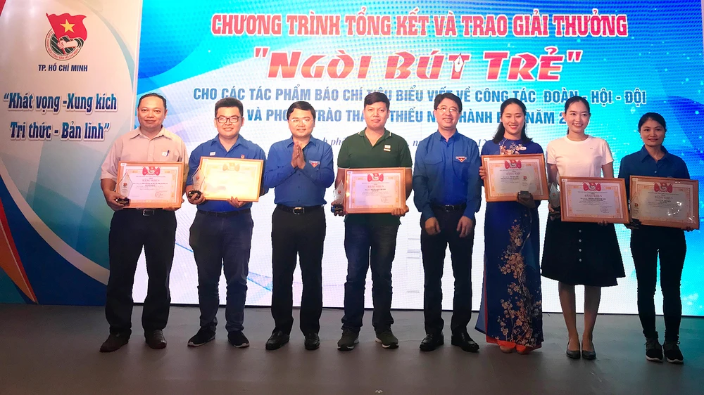 Các tác giả đoạt giải A giải thưởng Ngòi bút trẻ năm 2018