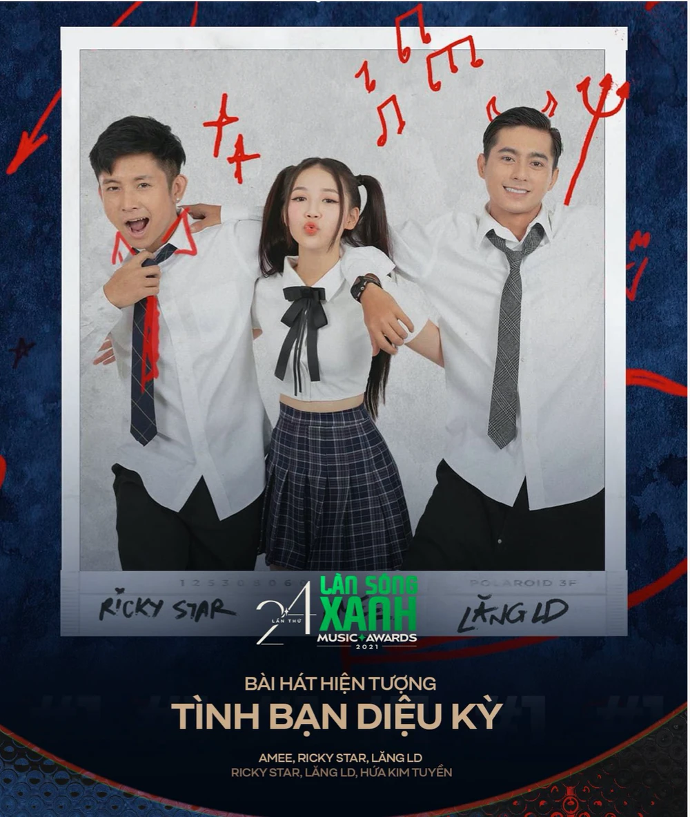 Rapper Đen Vâu, Hứa Kim Tuyền “bội thu” Giải thưởng Làn Sóng Xanh 2021 ảnh 2 Rapper Đen Vâu, Hứa Kim Tuyền “bội thu” Giải thưởng Làn Sóng Xanh 2021 ảnh 2