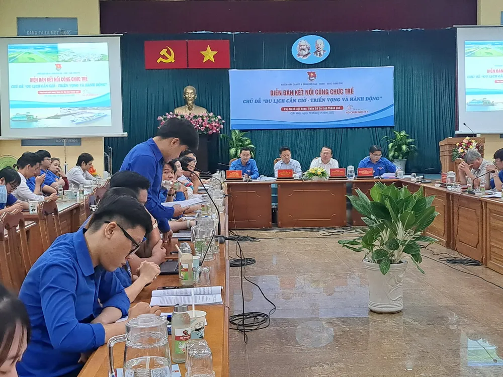 Diễn đàn Kết nối công chức trẻ chủ đề "Du lịch Cần Giờ - Triển vọng và Hành động" Diễn đàn Kết nối công chức trẻ chủ đề "Du lịch Cần Giờ - Triển vọng và Hành động"